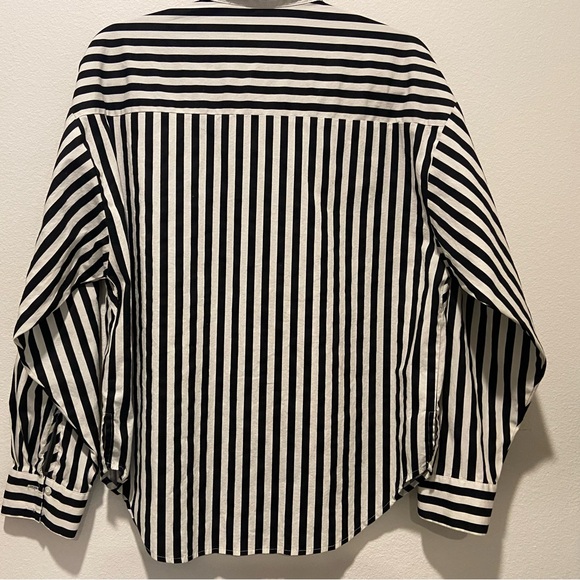 EXPRESS Striped Boyfriend Portofino Shirt Size S - Picture 8 of 8